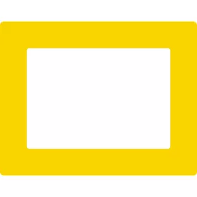   GEToolbox® Text Window Floor marker "Plus" A4 żółty