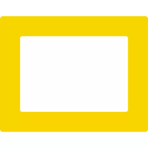GEToolbox® Text Window Floor marker "Plus" A4 żółty