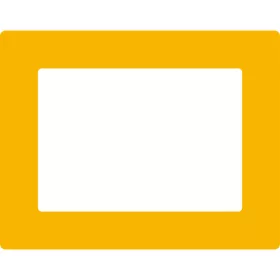   GEToolbox® Oznaczenie podłogi z okienkiem opisowym "Plus" A4 ŻÓŁTY TRAFFIC RAL1023