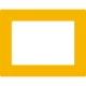 GEToolbox® Oznaczenie podłogi z okienkiem opisowym "Plus" A4 ŻÓŁTY TRAFFIC RAL1023