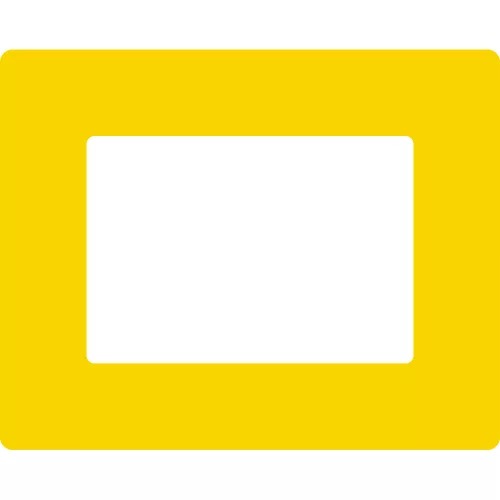 GEToolbox® Text Window Floor marker "Plus" A5 żółty