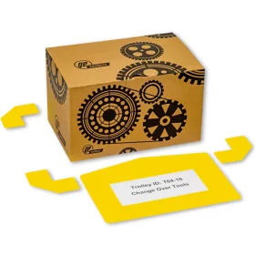   GEToolbox® Text Window Floor marker "Plus Arrow" A4 żółty