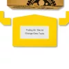 GEToolbox® Text Window Floor marker "Plus Arrow" A4 czerwony