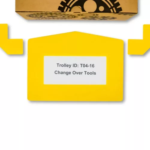 GEToolbox® Text Window Floor marker "Plus Arrow" A4 zielony