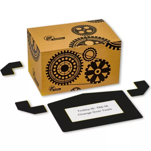 GEToolbox® Text Window Floor marker "Plus Arrow" A4 czarny