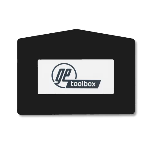 GEToolbox® Text Window Floor marker "Plus Arrow" A4 czarny