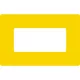 GEToolbox® Text Window Floor marker "Plus" 1/3 A4 żółty