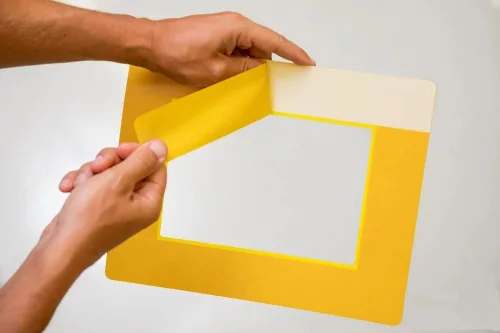 GEToolbox® Text Window Floor marker "Plus" A4 pomarańczowy