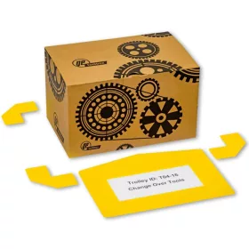   GEToolbox® Text Window Floor marker "Plus Arrow" 1/3 A4 żółty