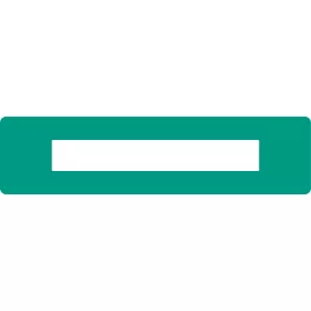   Oznaczenie podłogi z okienkiem opisowym PLUS 75MM x 300MM ZIELONY GEToolbox® 
