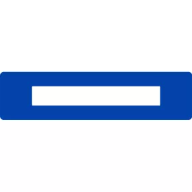   Oznaczenie podłogi z okienkiem opisowym PLUS 75MM x 300MM NIEBIESKI SIGNAL RAL 5005 GEToolbox® 