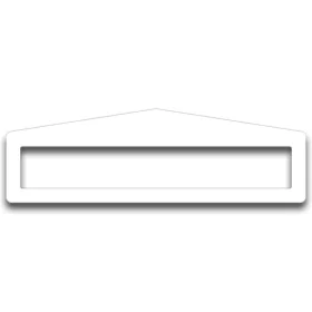   Oznaczenie podłogi z okienkiem opisowym PLUS ARROW 45 x 300MM BIAŁY GEToolbox® 