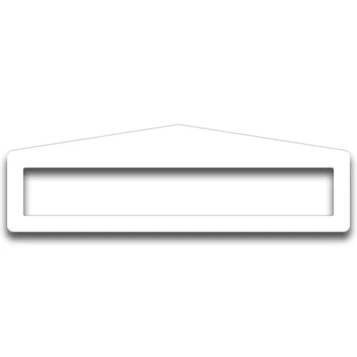 Oznaczenie podłogi z okienkiem opisowym PLUS ARROW 45 x 300MM BIAŁY GEToolbox® 