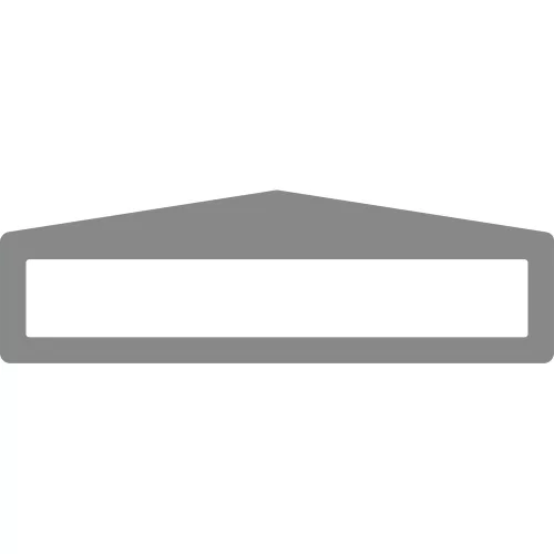 Oznaczenie podłogi z okienkiem opisowym PLUS ARROW 45 x 300MM POMARAŃCZOWY GEToolbox® 