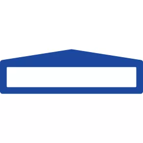   Oznaczenie podłogi z okienkiem opisowym PLUS ARROW 45 x 300MM NIEBIESKI SIGNAL RAL 5005 GEToolbox® 