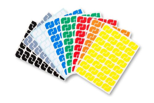 GEToolbox® Markery stołowe w kształcie litery L 10 mm niebieski