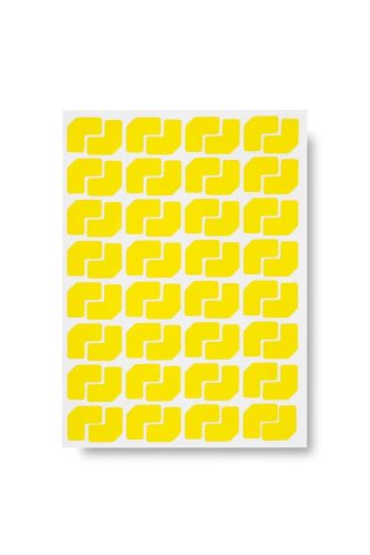 GEToolbox® Markery stołowe w kształcie litery L 10 mm niebieski