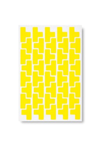 GEToolbox® Markery stołowe w kształcie litery T 5 mm biały