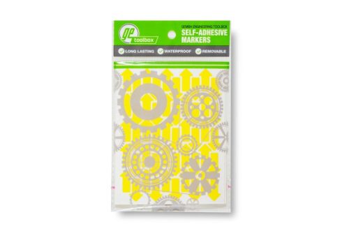 GEToolbox® Markery stołowe Kształt strzałki 7,5 mm biały