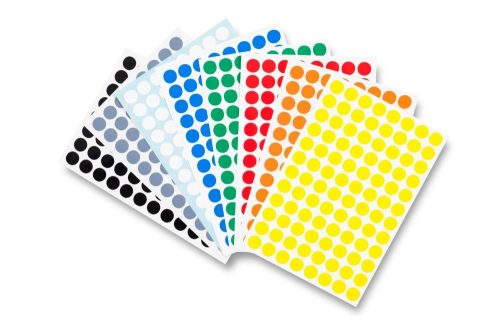 GEToolbox® Markery stołowe w kształcie kropek 15 mm biały