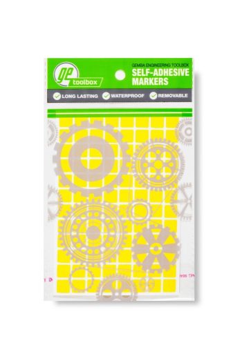 GEToolbox® Markery stołowe w kształcie KWADRANTU 10 mm biały