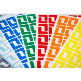 GEToolbox® Markery stołowe długie w kształcie litery L