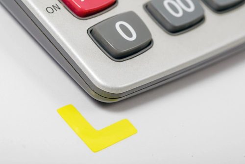 GEToolbox® Markery stołowe długie w kształcie litery L 7,5 mm biały