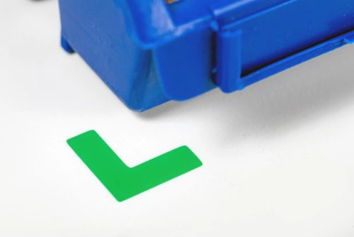 GEToolbox® Markery stołowe długie w kształcie litery L 7,5 mm biały