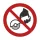 Zakaz stosowania ze szlifierką ręczną – podłogowy znak bezpieczeństwa 300 mm