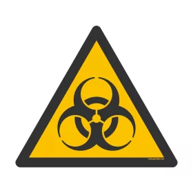   Uwaga! Zagrożenie biologiczne – podłogowy znak bezpieczeństwa 300 mm