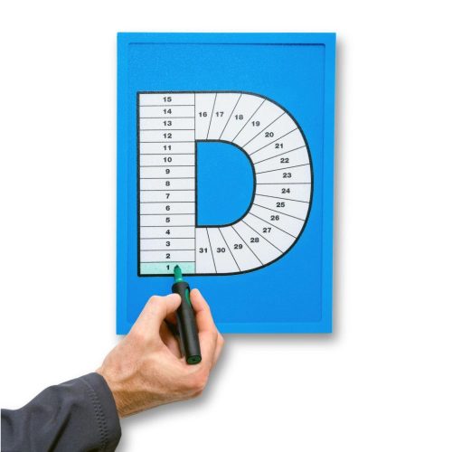 GEToolbox® SQDC DAILY MONITOR LIST "Q" A3 czerwony