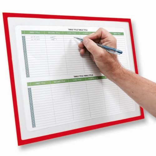 GEToolbox® "LITE" CUT-OUT Ramka Informacyjna A4 czerwony