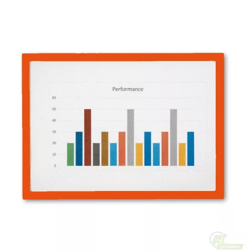 GEToolbox® "LITE" DESIGN Ramka Informacyjna A4 pomarańczowy