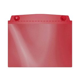 Kieszeń wizualna, A6 pozioma, z mocnymi magnesami, czerwona
