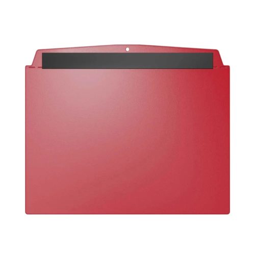 Kieszeń wizualna, A6 pozioma, z paskiem magnetycznym, czerwona
