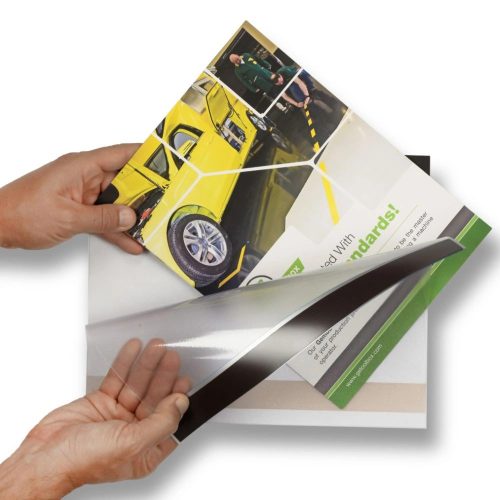 "QUICK CHANGE" Samoprzylepny Ramka Informacyjna DESIGN A4 Stojąc czerwony