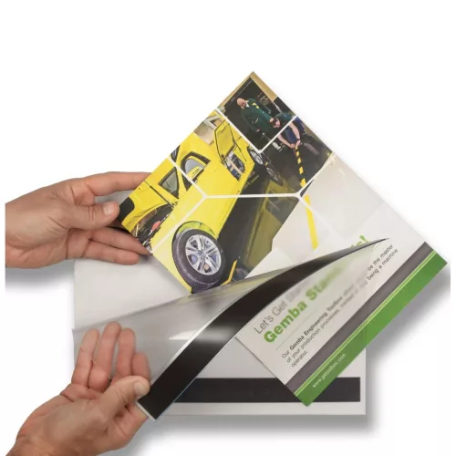 "QUICK CHANGE" Magnetyczny Ramka Informacyjna DESIGN A4 Stojąc pomarańczowy
