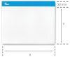 "QUICK CHANGE" Magnetyczny Ramka Informacyjna Erasable A3 Krajobraz biały